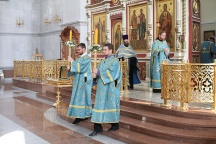 Чин погребения Божией Матери в Спасо=Преображенском кафедральном соборе г.Хабаровска. 29 августа 2011г.