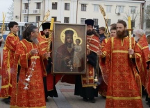 Икона пресвятой Богородицы «Призри на смирение» в Хабаровске (12 мая 2007 года)